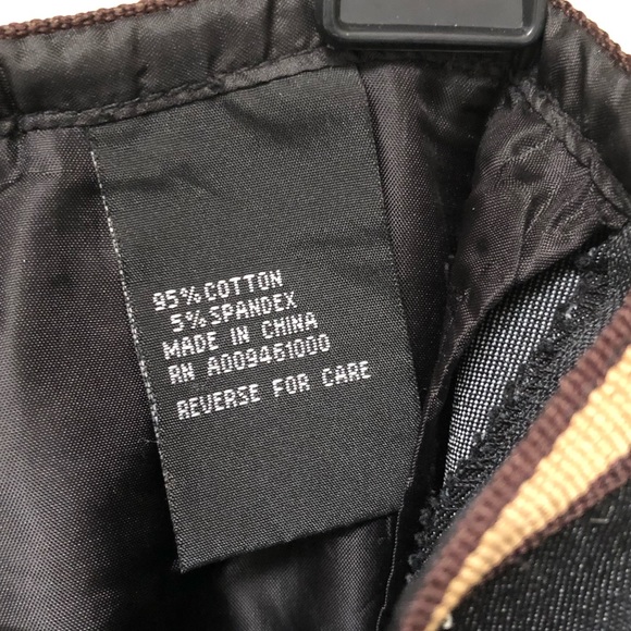 Dark denim stud and embellished skirt.  A-line - Picture 2 of 12